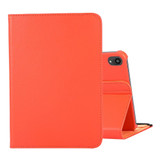 For iPad mini 7 Case,360 Degree Rotation Lychee Texture Flip PU Leather Case, Holder, Orange | iPad mini Cases | iCoverLover.com.au