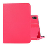 For iPad mini 7 Case,360 Degree Rotation Lychee Texture Flip PU Leather Case, Holder, Rose Red | iPad mini Cases | iCoverLover.com.au