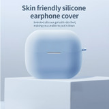 For Samsung Galaxy Buds 3 Pro Case, Protective Silicone Cover, Carabiner Hook, White | iCoverLover.com.au