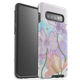 For Samsung Galaxy S10 Case Tough Protective Cover Watercolor Floral