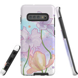 For Samsung Galaxy S10+ Plus Case Tough Protective Cover Watercolor Floral