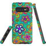 For Samsung Galaxy S10 Case Tough Protective Cover Retro Floral