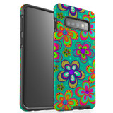 For Samsung Galaxy S10 Case Tough Protective Cover Retro Floral