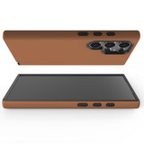 Brown Tough Protective Cover for Galaxy S25 Ultra, S25+ Plus, S25 | Earth-Toned Durability