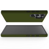 Army Green Tough Protective Cover for Galaxy S25 Ultra, S25+ Plus, S25 | Rugged & Ready