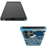 Japanese Wave Tough Protective Cover for Galaxy S25 Ultra, S25+ Plus, S25 | Artistic Defense