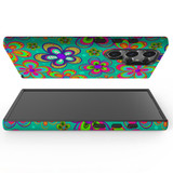 Retro Floral Design Tough Protective Cover for Galaxy S25 Ultra, S25+ Plus, S25 | Vintage Charm