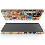 Floral Symphony Tough Cover for Galaxy S25 Ultra, S25+ Plus, S25 | Blossoming Armor