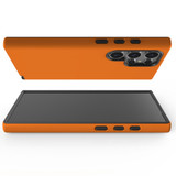 Orange Tough Protective Cover for Galaxy S25 Ultra, S25+ Plus, S25 | Citrus Stronghold