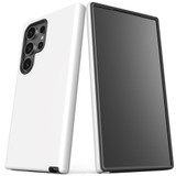 White Tough Protective Cover for Galaxy S25 Ultra, S25+ Plus, S25 | Pristine Protection
