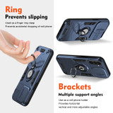 For Samsung Galaxy A56 5G Case - Camera Shield, Shock-Resistant PC + TPU Armor Cover with Rotating Ring Bracket, Royal Blue | iCoverLover.com.au