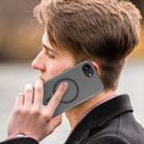 For iPhone 16e Compatible with MagSafe Case – Frosted Translucent, Full Coverage & Drop Protection, Black | iCoverLover.com.au