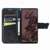 For Google Pixel 7 Case, Butterfly Embossed Cover, Stand, Black | Wallet Cases | iCoverLover.com.au