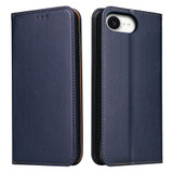 iPhone 16e Leather Flip Wallet Case – Blue | Premium Folio Design