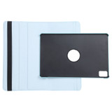 For iPad Air 13-inch (M3) Case, Rotatable Folio PU Leather Lychee Cover, Stand, Sky Blue | iCoverLover.com.au