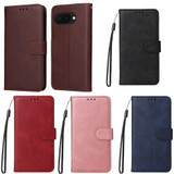 For Google Pixel 9a Case, Calf Texture Folio PU Leather Wallet Cover | iCoverLover.com.au