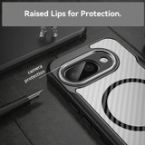 For Google Pixel 9a Case, Carbon Textured MagSafe Compatible Cover, Black | iCoverLover.com.au