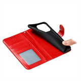 For Samsung Galaxy S25+ Plus Sunny Mandala PU Leather Case - Card Slots & Stand Cover, Red | iCoverLover.com.au