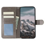 For Samsung Galaxy S25 Sunny Mandala PU Leather Case - Card Slots & Stand Cover, Grey | iCoverLover.com.au