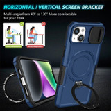 For iPhone 15 Case, MagSafe Compatible, Sliding Cam Shield & Holder, Protective Cover, Royal Blue | iCoverLover Australia