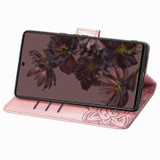 For Google Pixel 7 Case, Butterfly Embossed Cover, Stand, Rose Gold | Wallet Cases | iCoverLover.com.au