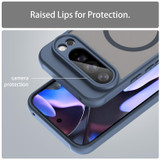For Google Pixel 10 Pro XL Frosted MagSafe Compatible Case, Anti-Fingerprint & Shockproof Protection, Blue | iCoverLover.com.au