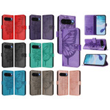 For Google Pixel 10 Butterfly Wallet Case, PU Leather with Card Holder & Stand | iCoverLover.com.au