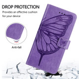 For Google Pixel 10 Butterfly Wallet Case, PU Leather with Card Holder & Stand, Purple | iCoverLover.com.au
