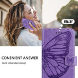 For Google Pixel 10 Butterfly Wallet Case, PU Leather with Card Holder & Stand, Purple | iCoverLover.com.au