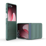 For Samsung Galaxy Z Flip7 Slim Wavy Shield Case, Full Hinge & Drop Protection, Dark Green | iCoverLover Australia