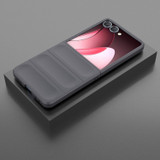 For Samsung Galaxy Z Flip7 Slim Wavy Shield Case, Full Hinge & Drop Protection, Dark Grey | iCoverLover Australia