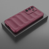 For Samsung S25 FE Soft-Lined Case | Protective Wavy Cover, Wine Red | iCoverLover Australia
