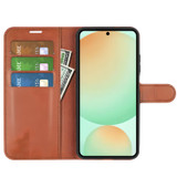 For Samsung Galaxy S25 FE PU Leather Wallet Case | Stylish Protection with Stand & Card Holder, Brown | iCoverLover Australia