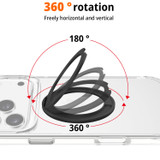 iPhone 17 Pro Max, 17 Pro, 17, 17 Air Clear Case with Magsafe Ring Kickstand