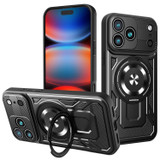 For iPhone 17 Pro Max, 17 Pro, 17 Air or 17 MagSafe Compatible Case - Rotating Kickstand Protective Cover, Black | iCoverLover.com.au