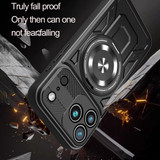 For iPhone 17 Pro Max, 17 Pro, Air or 17 MagSafe Compatible Case - Rotating Kickstand Protective Cover, Black