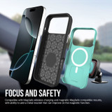 iPhone 17 Pro Max, 17 Pro, 17, 17 Air Tough Mint Case Compatible with Magsafe + 2X Screen + 2X Lens Protectors