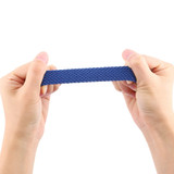 For Apple Watch Ultra 3, 49-mm Case, Nylon Woven Watchband Size Large, Blue | iCoverLover.com.au