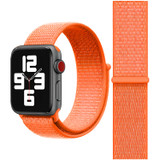 For Apple Watch Series 11, 46-mm Case, Simple Nylon Sports Watch Strap, Touch Fastener, Orange | iCoverLover.com.au