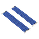 For Apple Watch Series 11, 46-mm Case, Nylon Woven Watchband Size Small, Blue | iCoverLover.com.au