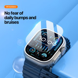 For Apple Watch Ultra 3, 49-mm Case, 9H Tempered Glass Screen Protector, Clear | iCoverLover.com.au