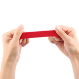 For Apple Watch Series 11, 46-mm Case, Nylon Woven Watchband Size Large, Red | iCoverLover.com.au