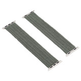 For Apple Watch SE (3rd Gen), 44-mm Case, Nylon Woven Watchband Size Small, Green | iCoverLover.com.au