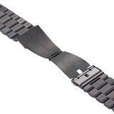 For Apple Watch SE (3rd Gen), 44-mm Case Butterfly Stainless Steel Watch Band, Black | iCoverLover.com.au