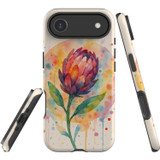 For iPhone 17 Pro Max, 17 Pro, 17 Air or 17 Case, MagSafe Compatible Protective Cover, Watercolour Flower | Protective Covers | iCoverLover Australia