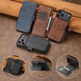 iPhone 17 Pro Max, 17 Pro, 17, Air Leather Flip Wallet Case with Stand - Compatible with MagSafe Black