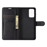 For Samsung Galaxy A72 5G / 4G Lychee Folio Protective Case, Kickstand, Wallet, Black | iCoverLover.com.au | Samsung Galaxy A Cases