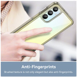 For Samsung Galaxy A16 5G & 4G Case - Durable Acrylic + TPU, Scratch-Resistant, Easy-Access Cover, Clear Grey | iCoverLover.com.au