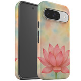 For Google Pixel 9 Case Tough Protective Cover, Blooming Pink Lotus | iCoverLover Australia