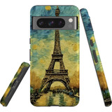 For Google Pixel 8 Pro Tough Protective Cover, Eiffel Tower Painting | iCoverLover Australia